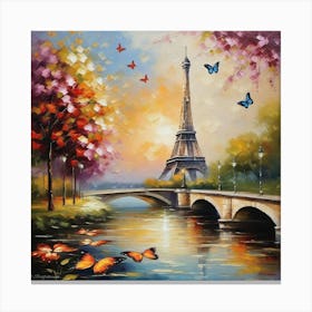 Paris Eiffel Tower 99 Canvas Print