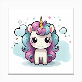 Cute Unicorn 357 Canvas Print