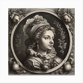 Portrait Of A Lady Canvas Print