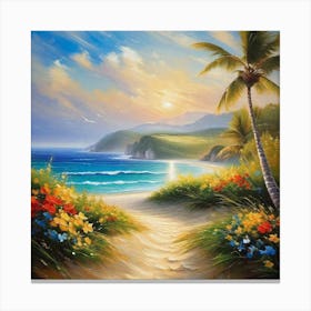 Beach Path Canvas Print