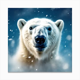 Polar Bear Portrait no.1 Canvas Print