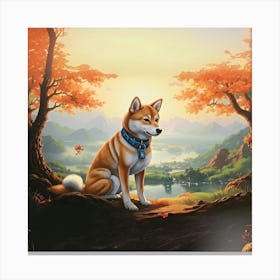 Shiba Inu Canvas Print