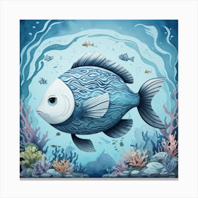 Fish Under The Sea Canvas Print