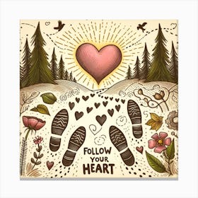 Follow Your Heart Canvas Print