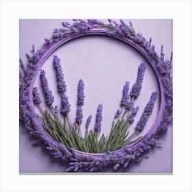 Lavender Wreath Canvas Print