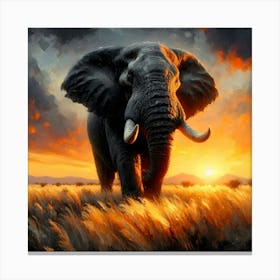 Wild Animal Illustration 158 Canvas Print