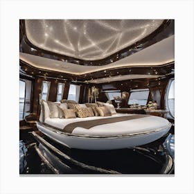 Luxury Yacht Bedroom Canvas Print