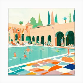 Morocco hotel Canvas Print