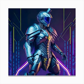 Ciborg Cyberpunk Robot (64) 1 Canvas Print