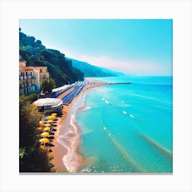 Beach In Italy Canvas Print