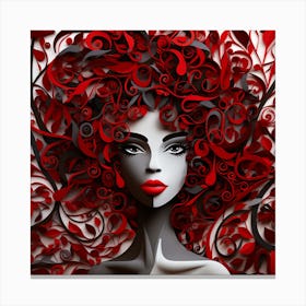 Red Haired Woman 6 Canvas Print