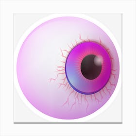 Big Eyeball Funny Eye Gift Canvas Print