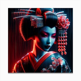 Japan Geisha Visual 128 Canvas Print