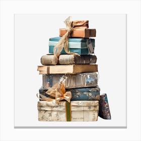 Stack Of Gift Boxes 1 Canvas Print