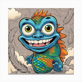 Blue Lizard Canvas Print