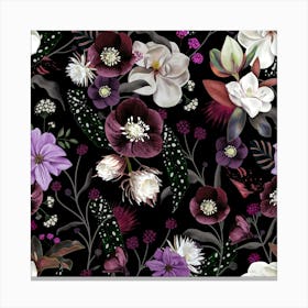 Botanical Dream Purple Canvas Print