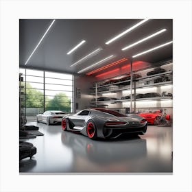 Mercedes Benz Garage Canvas Print