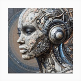 Cyborg Woman 5 Canvas Print