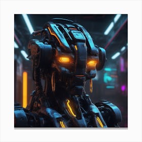 Futuristic Robot 81 Canvas Print