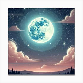 Full Moon 8 Canvas Print