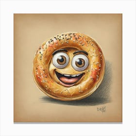 Bagel 14 Canvas Print