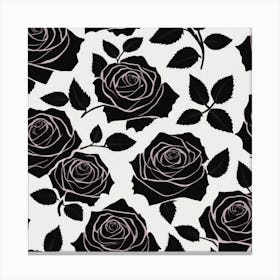 Black Roses 9 Canvas Print