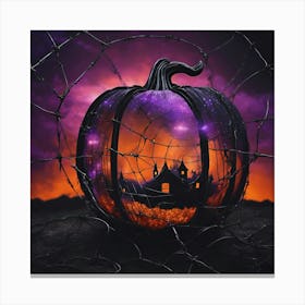 Abstract Pumpkin Canvas Print