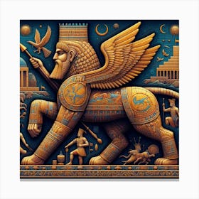 Lion Of Babylon Canvas Print