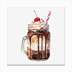 Ice Cream Sundae 3 Canvas Print