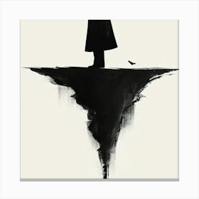 Man In Black Canvas Print