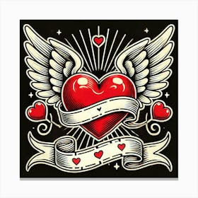 Tattoo Heart 3 Canvas Print