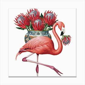 A Stunning Illustration Of A Large Flamingo Vase A Vutlbiritpo9x27 Zpi4tw 5dasamrjrum9n5kr0usgra Canvas Print