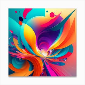 Kaleidoswirl Abstract Canvas Print