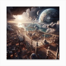 Nebula City Canvas Print