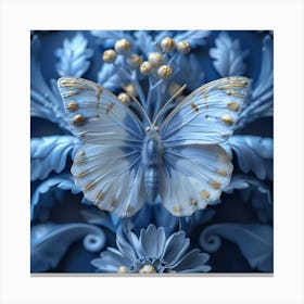 Blue Butterfly 5 Canvas Print