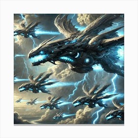 Azure Dragon Class Cruisers Canvas Print