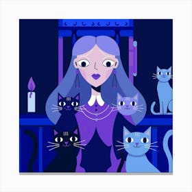 A Tarot Card Illustration Of A Childless 3dxezhy0rpocsoacwf8tqa Si2ok0fhrewqyqnkdo7t Q Canvas Print