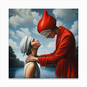 'The Red Woman' Canvas Print