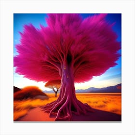 Pink Tree 1 Canvas Print