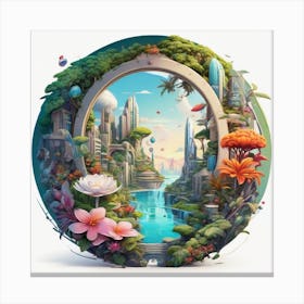 City In The Sky Canvas Print