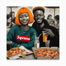 Supreme Couple 1 Canvas Print
