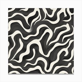 Abstract Zebra Pattern Canvas Print