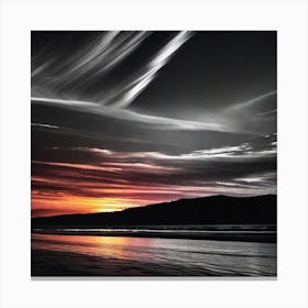 Sunset Over Scotland 1 Canvas Print