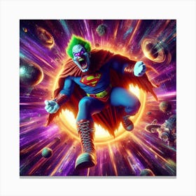 Joker In Space 1 Canvas Print