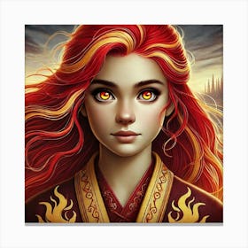 Talia Ashheart Portrait Canvas Print