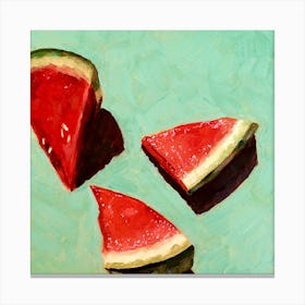 Watermelon Slices Canvas Print