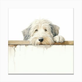 White Terrier Canvas Print