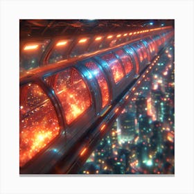 Futuristic Train Canvas Print