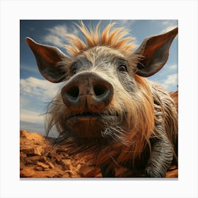 Wild Boar Canvas Print