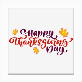 Happy Thanksgiving Day Canvas Print